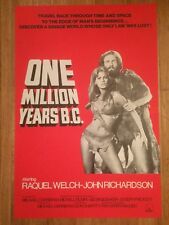 One Million Years B.C 1966 Original British Fantasy Film Poster Raquel Welch  comprar usado  Enviando para Brazil