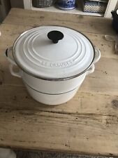 Creuset white casserole for sale  COVENTRY