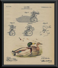 Usado, 1903 Señuelo de pato Patente y Mallard Reimpreso en Papel de 100 Años *P122 segunda mano  Embacar hacia Argentina