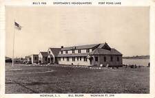 Long Island New York Bill's Inn, Fort Pond Lake, Montauk, PC Vintage U18467, usado comprar usado  Enviando para Brazil