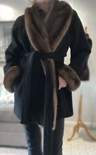 wool coat mink collar for sale  New York