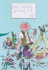 Quentin Blake HAND SIGNED 12x8 Mount Autograph, Roald Dahl Illustrator Matilda , used for sale  BOURNEMOUTH