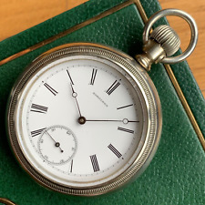 Reloj de bolsillo Longines 18S 1882 55,6 mm número romano segunda mano  Embacar hacia Argentina