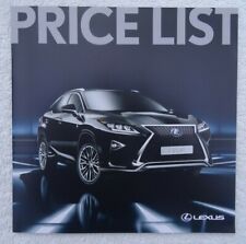 Lexus price list for sale  BOURNEMOUTH