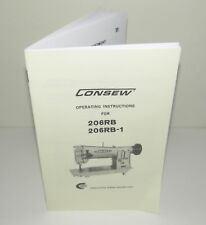 Used, Consew 206RB 206RB-1 Sewing Machine Instruction Manual Reproduction for sale  Canada