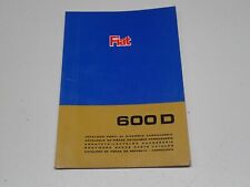 Fiat 600 catalogo usato  Bussoleno
