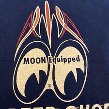 Camiseta Mooneyes Moon Equipada Speed Shop Talla Mediana Negra Exótica Rara Coche de Espectáculo segunda mano  Embacar hacia Argentina
