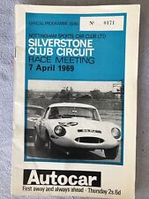 Silverstone race programme for sale  FAREHAM