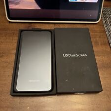 Capa flip de silicone LG LMV515N para LG G8X - Preta tela dupla caixa aberta nunca usada comprar usado  Enviando para Brazil