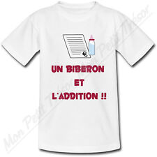 Shirt bébé biberon d'occasion  Chennevières-sur-Marne