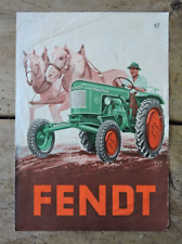 orig. Brochure Fendt diesel horse 12 hp tractor tractor, used for sale  Shipping to South Africa