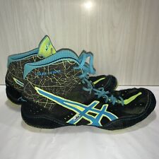 Bota de Luta Livre Masculina Asics Cael V6.0 Preta/Azul Atômico/Amarelo Flash Tamanho 11 comprar usado  Enviando para Brazil