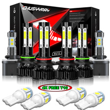 Usado, Kit combo de faróis de LED + lâmpadas de neblina para Nissan Titan 2004-2015 6x 6000k comprar usado  Enviando para Brazil