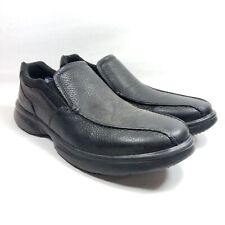 Usado, Mocasines Clarks para hombre talla 12 negros con puntera de bicicleta de cuero negro segunda mano  Embacar hacia Argentina