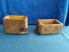 Dos moldes de mantequilla antiguos tallados a mano, usado segunda mano  Embacar hacia Argentina
