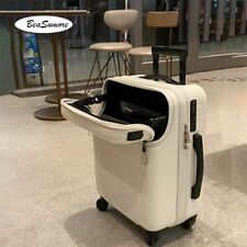 Front Opening USB Rolling Luggage Spinner 20 Inch Light Suitcase Wheel Trolley for sale  Shipping to South Africa