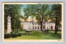 Postal de recuerdo antigua y vintage de Niles OH-Ohio, McKinley Memorial and Park segunda mano  Embacar hacia Argentina