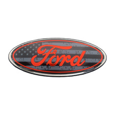 Logotipo Premium 7" Emblema: Logotipo Oval Preto da Bandeira dos EUA para Grade Ford comprar usado  Enviando para Brazil