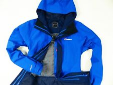 DAMSKA NIEBIESKA KURTKA PARKA BERGHAUS GORE-TEX WODOODPORNA Z KAPTUREM ROZMIAR: M/L na sprzedaż  PL