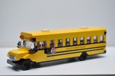 Autobús escolar amarillo americano compatible personalizado construido con ladrillos LEGO®, usado segunda mano  Embacar hacia Argentina