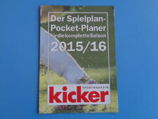 Piłka nożna Zeszyt kolekcjonerski / Kicker / 2015-16 / Plan gry Pocket-Planer, używany na sprzedaż  Wysyłka do Poland