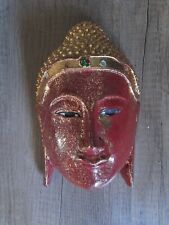 Buddha head wooden for sale  LEICESTER