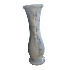 Vintage Italian Carrara Marble 8” Balustrade Table Vase Weighted Base No Marks for sale  Shipping to South Africa