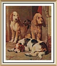1929 Antigo Vintage JOHN NOBRE Impressão Artística Fox Hound Cães de Caça PRONTO PARA TRABALHAR comprar usado  Enviando para Brazil