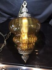 amber swag lamp for sale  Crystal City
