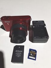 Cámara digital Nikon 1 J1 10,1 MP - roja (Kit con lente VR 10-30 mm) LEER* segunda mano  Embacar hacia Argentina