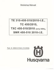 Usado, Manual de serviço de oficina Husqvarna 2010 TXC 450-510 EUA & SMR 450-510 comprar usado  Enviando para Brazil