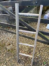 Small wooden ladder pitch pine wood decorators ladder vintage display, used for sale  Shipping to South Africa