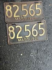 pair mass plates license for sale  Hudson