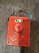 Vintage 1969 Fisher Price Music Box Pocket Radio Sing Me A Song Of Six Red WORKS na sprzedaż  Wysyłka do Poland