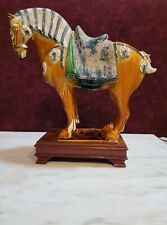 Tang mantle Horse Antique Sancai Majolica Dynasty Terracotta  reproduction crack for sale  Shipping to Canada