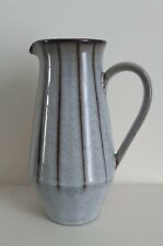 Vintage 60s 70s Denby Studio Grey Brown Striped Stoneware Tall Jug 20cm for sale  FROME
