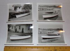 1950's Chris Craft Wooden Runabout Kit Boat Photograph Lot of 4 Photo, used for sale  Hampstead