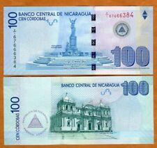 Nicaragua, 100 cordobesas, 2007 (2012), P-208, A/1, Conmemorativo UNC segunda mano  Embacar hacia Argentina