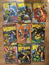 Lote de 9 revistas de cómics Wizard.  Incluye los números especiales de Jim Lee y X-Men. segunda mano  Embacar hacia Mexico