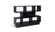 Habitat Cubes Short Wide Retro Free Standing Bookcase - Black - UK SELLER for sale  UK