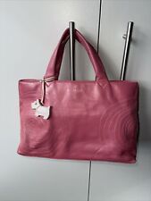 Radley pink leather for sale  STOWMARKET