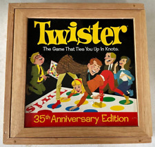 Twister Edición 35 Aniversario Caja de Madera Fiesta Juego Nostalgia Juegos USADOS segunda mano  Embacar hacia Argentina