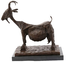 Bronzeskulptur ziege goat gebraucht kaufen  Potsdam