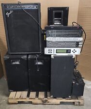 Paleta de equipo de sonido de audio profesional vintage de 14 piezas, guardabarros, Peavey, Yamaha, JBL segunda mano  Embacar hacia Argentina