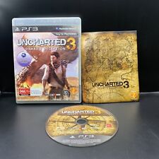 Uncharted 3 Drakes Deception - Sony Playstation 3 PS3 - AUS PAL Complete Manual for sale  Shipping to South Africa