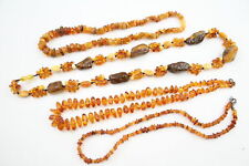 Vintage amber necklaces for sale  LEEDS