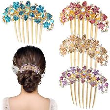 Usado, 4 peças pentes de cabelo florais florais para casamento nupcial acessórios para mulheres meninas comprar usado  Enviando para Brazil