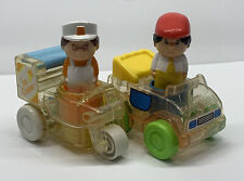 Carro de helado de colección Playskool 1988 juguete tirón hacia atrás N Go conductor de coche padre retro segunda mano  Embacar hacia Mexico