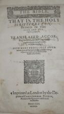 1597 geneva bible for sale  Jefferson City