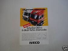 advertising Pubblicità 1987 IVECO TURBO STAR 360 CV comprar usado  Enviando para Brazil